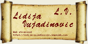 Lidija Vujadinović vizit kartica